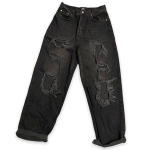 black BDG baggy high waisted jeans